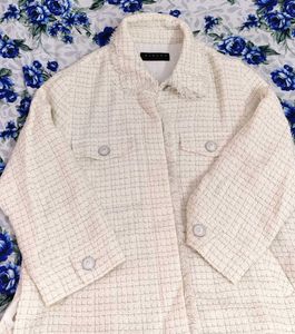 Sisley Cream Tweed Jacket