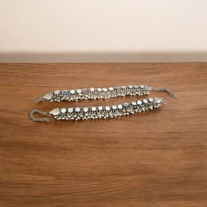 Oxidised Silver Anklet.