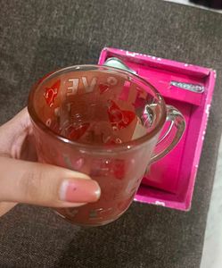 Cute Kawai Mug + Spoon Set