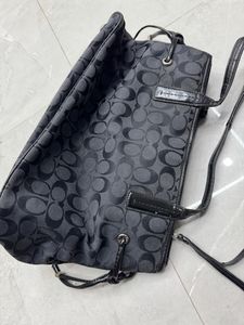 Coach Black Signature Purse