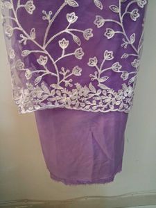 Elegant Purple Dress Material