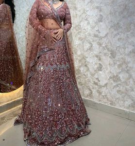 Heavy Luxury Reception Bride lehenga