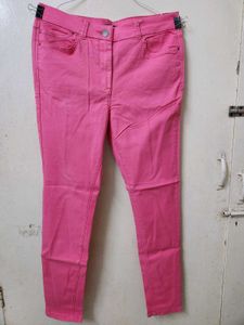 Marks & Spencer Raspberry coloured Denim Jeggings