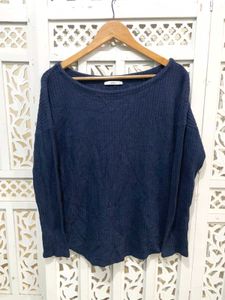 Imported Navy Blue Knit Sweater B