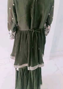 Girls Fancy Gharara Frock 💚💚💚