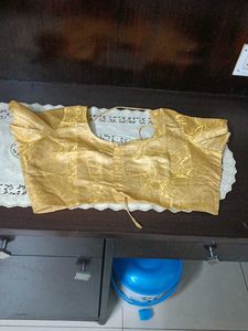 Gold Tone Sari Blouse