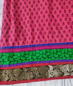 Elegant Dark Pink (Rani Colour) Printed Kurta