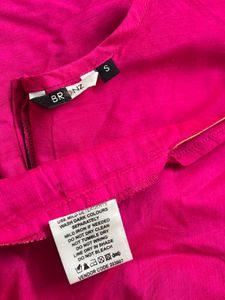 Bronz Women's Magenta Jacquard Kurta