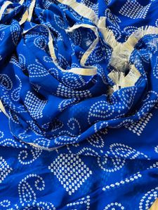Blue Printed Kurta Set