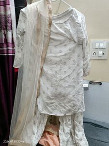 White Sharara Suit