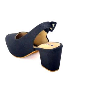 Stylish Black Slingback Heels