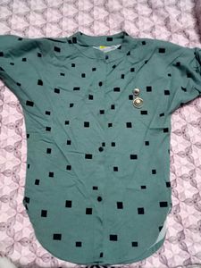 Stylish Green Printed Top