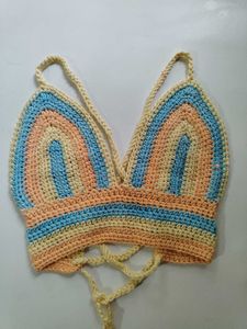 Crochet Rainbow Top