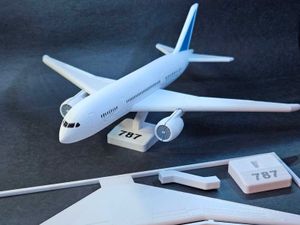 ✈️ 787 Airplane Kit Card – 3D Printed