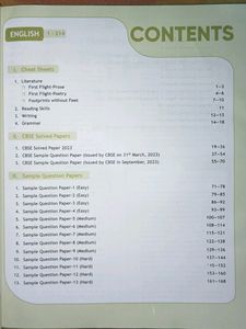 Class 10 English Sample paper