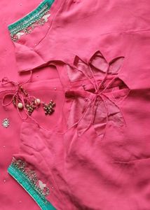 Elegant Pink Saree