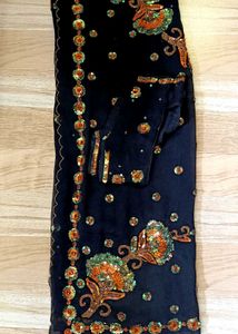 Elegant Black Saree