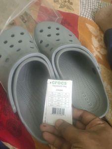 Crocs Gray Flip Flops