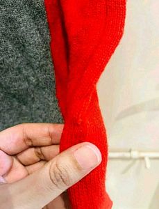 Color Block Mini Winter Dress