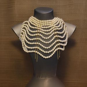 White Pearl Body Chain (Adjustable)