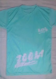 Teal "Zoom" Graphic T-Shirt