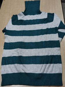 Striped Turtleneck Sweater