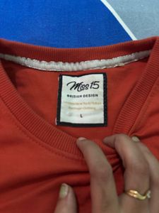 Stylish Orange Sweatshirt