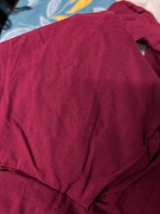 Maroon Casual Pants