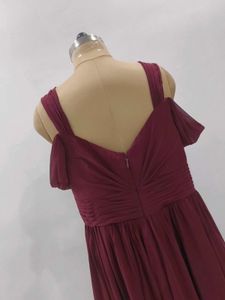 Elegant Maroon Maxi Dress