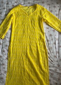 Classic Bright Yellow Kurta🍋