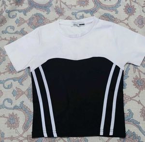 Black & White Colorblock Tee