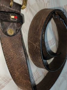 Men Brown Antique Look Belt
