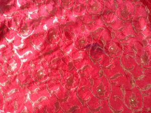 Full Body Work Red And Green Saree