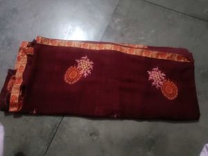 Saree With Stiched Blouse..