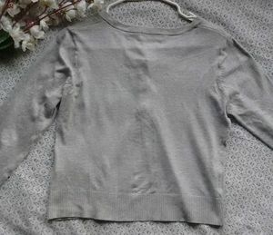 White Grey Sweater
