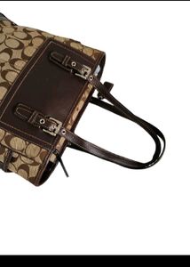Authentic Coach Signature Shoulder Tote Bag