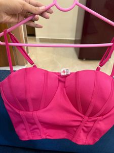 Solid Bustier Cami Top beetroot