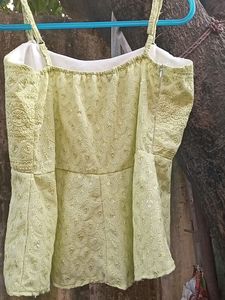 Embroidery Green Top