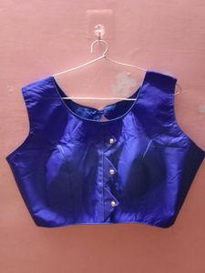 Floral  Skirt With Blue Blouse &amp; Dupatta