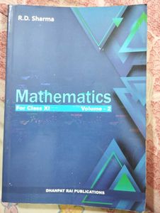 R.D. Sharma Mathematics Class XI - Vol 2