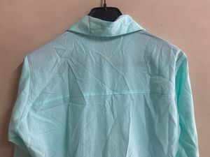Pastel Oversized Button-Down