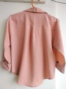 Pink Stylish Office Look Shirt