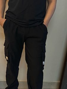 Black Cargo Pants Jogger For Men