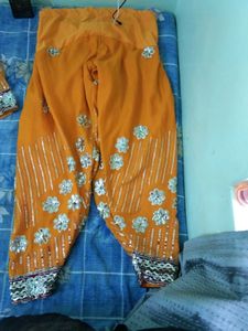 gol kurti with pathiyala