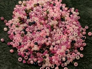 Pink & Purple Seed Bead Mix