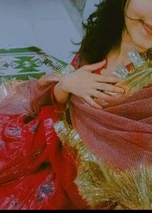 gharara tubelight red pink small net kurta