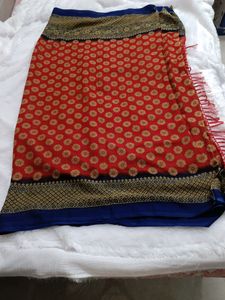 Art Silk Saree Without Blouse