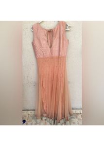 Once Worn Designer Anarkali In Pastel Shade