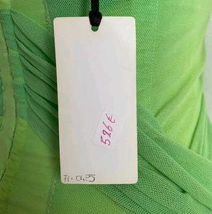 Green Embellished Tube Top