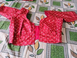 Red Floral Design Fabric